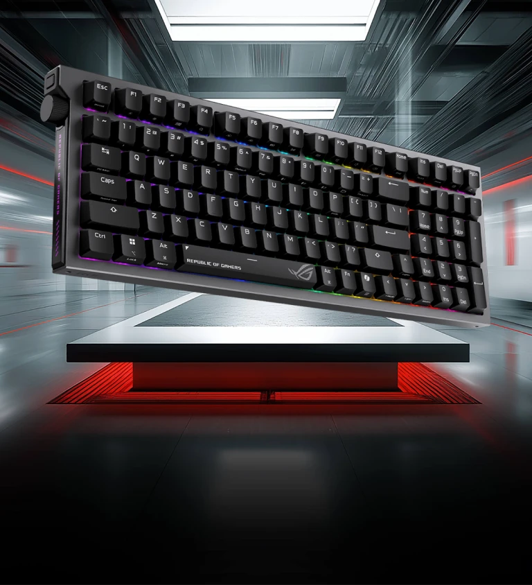 Клавіатура бездротова Asus ROG Strix Morph 96 NX Snow V2 USB