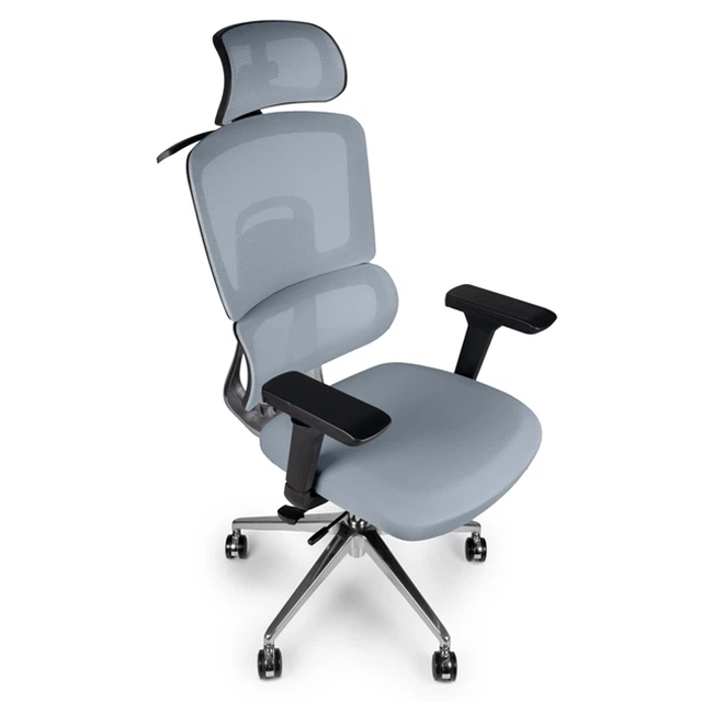 Дизайн та матеріали комп'ютерного крісла Barsky ECO Grey G-16 slider із сітчастою спинкою