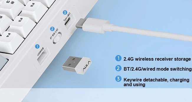 AULA F75 connection modes
