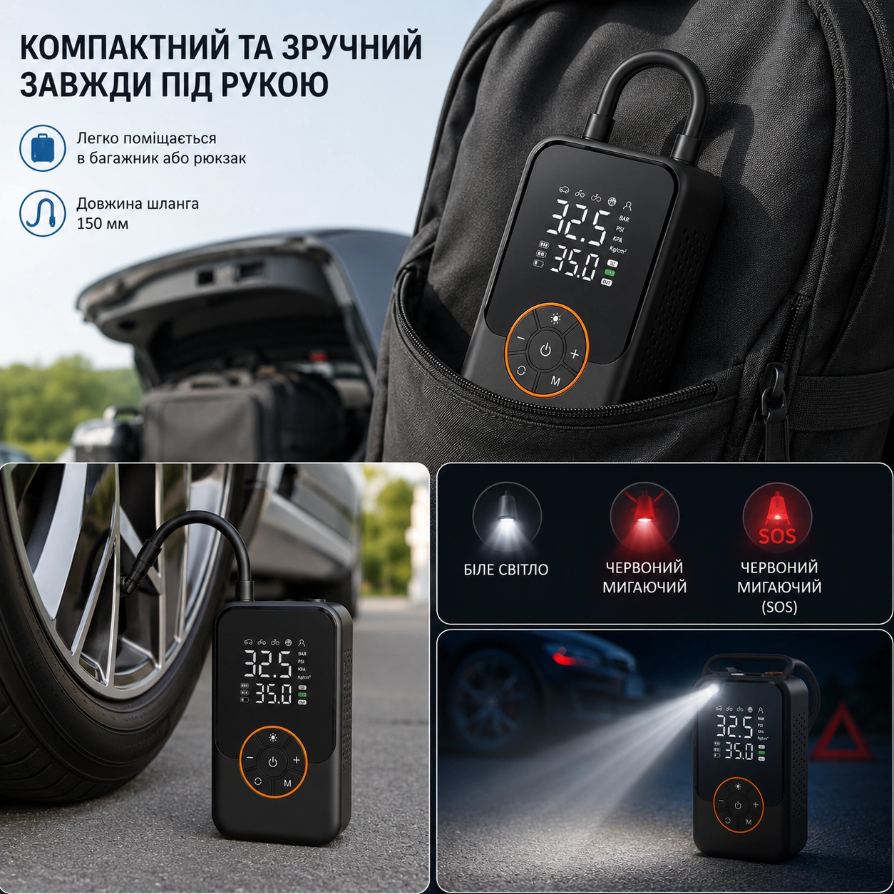Компактный и портативный дизайн