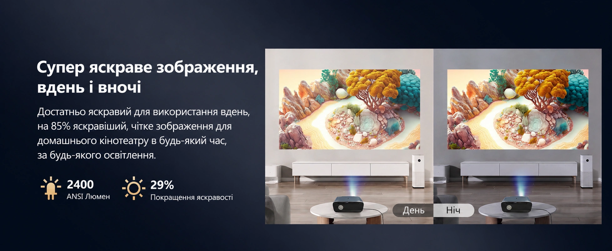 Смарт-проєктор A9G Pro: загальний вигляд пристрою для домашнього кінотеатру