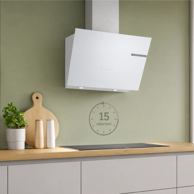 Функция таймера вытяжки Bosch DWK66PJ20T