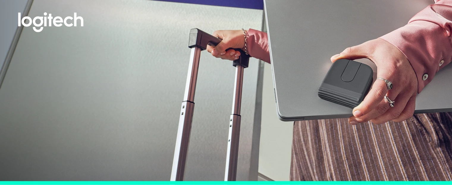 Мышь Logitech Mobi Fold в дороге