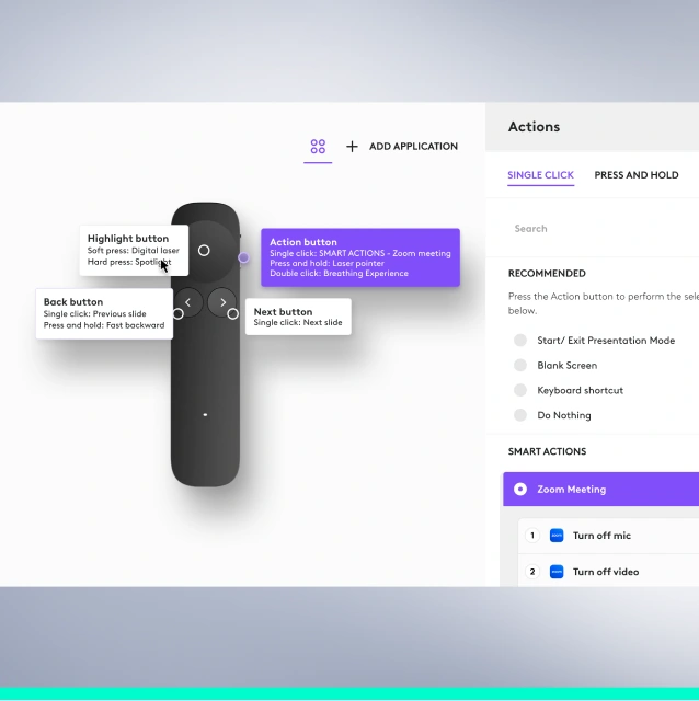 Налаштування Spotlight 2 у програмі Logi Options+