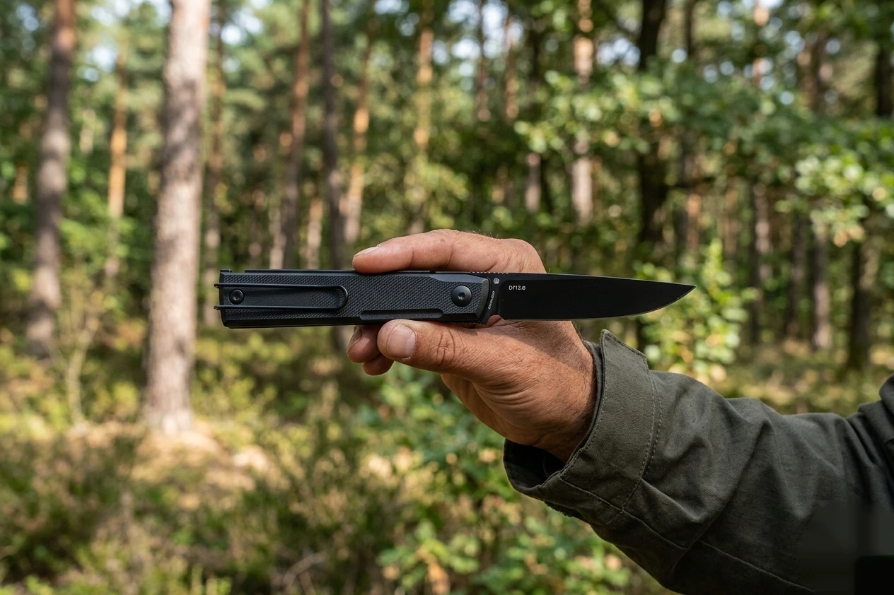 Особливості ножа RUIKE D712-B: замок Liner Lock, сталева кліпса та невидимий фліпер