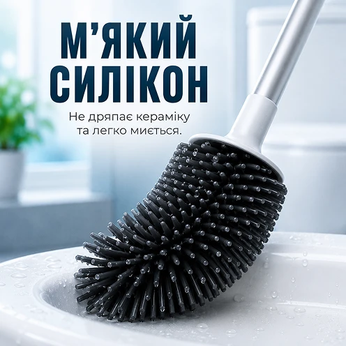 Гибкие силиконовые щетинки, которые не впитывают грязь