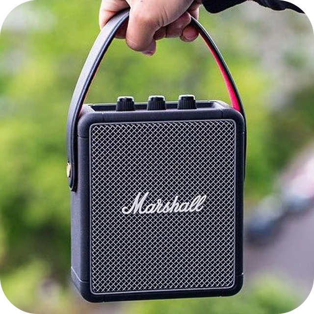 Ударостійкий силіконовий корпус та вінтажний дизайн колонки Marshall Stockwell II з вологозахистом IPX4