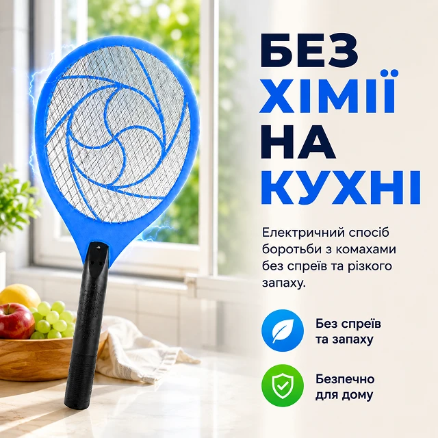 Безпечний та екологічний захист від мух і комарів на кухні без хімії