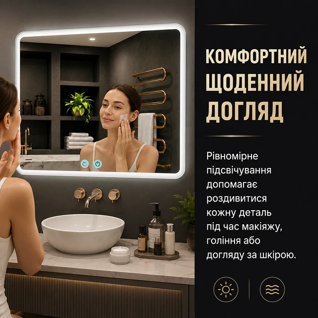 Рівномірне освітлення обличчя під час косметичних процедур