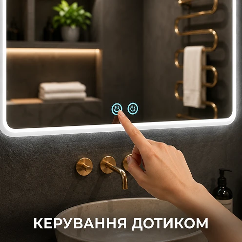 Інтуїтивне сенсорне керування підігрівом та освітленням одним дотиком