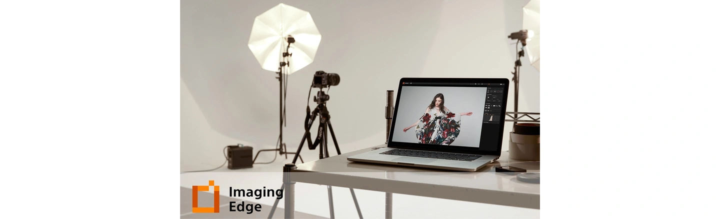 Зображення студії з логотипом Imaging&nbsp;Edge&nbsp;Desktop
