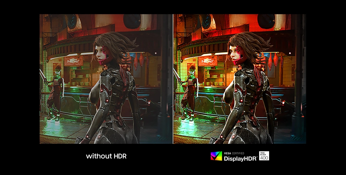 VESA DisplayHDR True Black 400 на Samsung Odyssey OLED G7