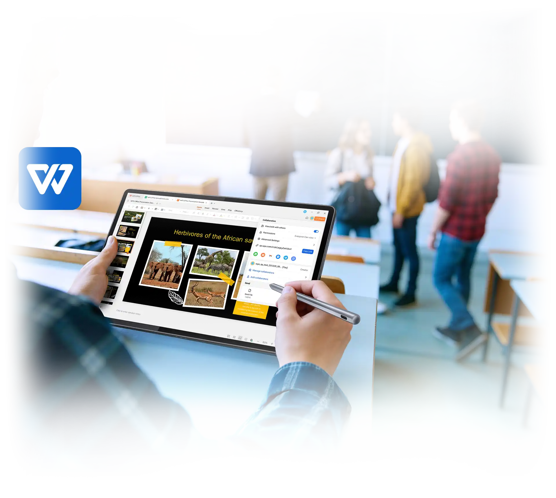 Работа с документами в WPS Office на планшете