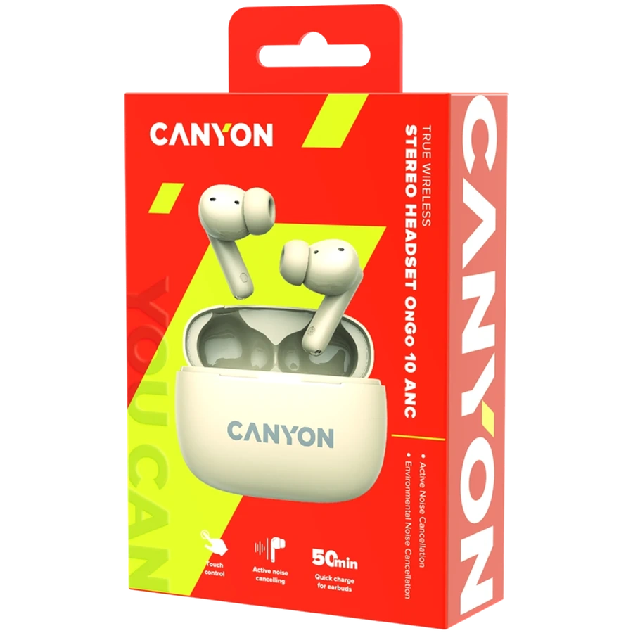 Canyon OnGo TWS-10 Beige — комплект