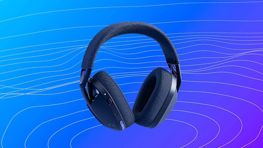 Гарнітура Logitech G321 LIGHTSPEED на синьому тлі
