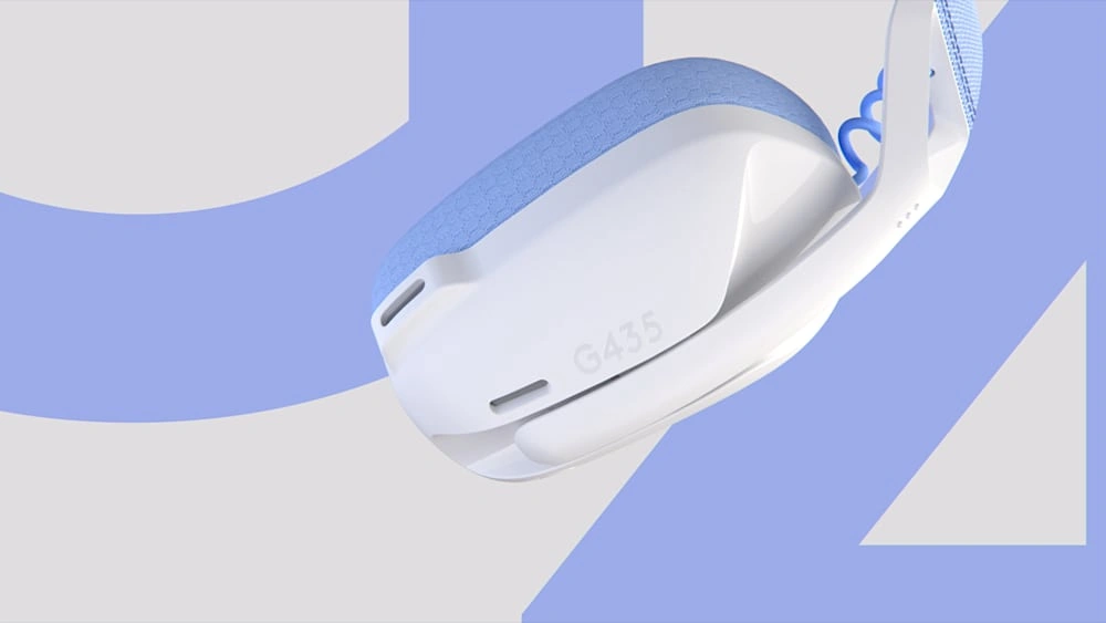 Микрофон гарнитуры Logitech G435 крупным планом