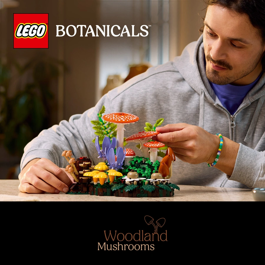 Конструктор LEGO Botanicals Лесные грибы 806 деталей (11505
