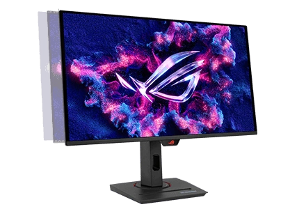 Схема поворота монитора XG27UCDMG вокруг своей оси