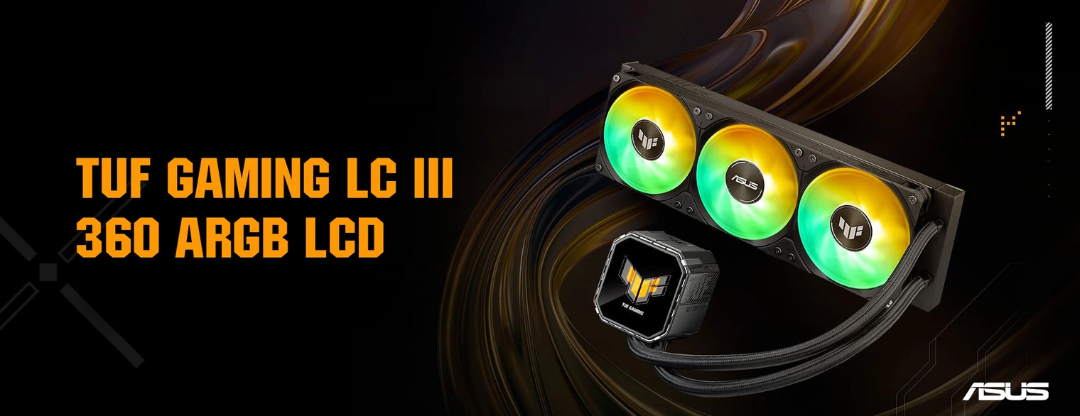 Система рідинного охолодження TUF Gaming LC III 360 ARGB LCD, загальний вигляд