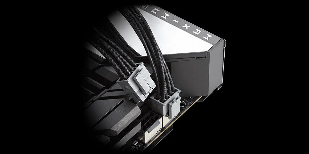Разъём питания процессора с фиксирующим зажимом блока питания ROG Strix 1000W Platinum White Edition