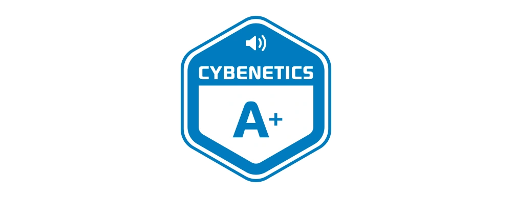 Логотип сертификации Cybenetics Lambda A+ блока питания ROG Strix 1000W Platinum White Edition