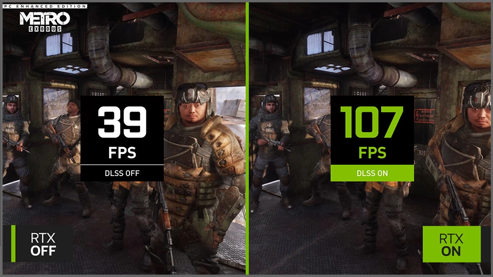 Сравнение производительности с технологией NVIDIA DLSS