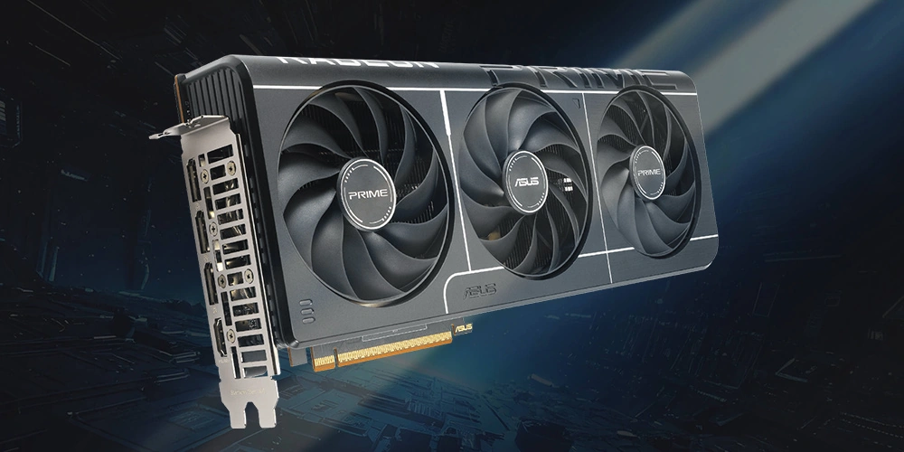 Видеокарта ASUS Prime Radeon RX 9070 XT общий вид