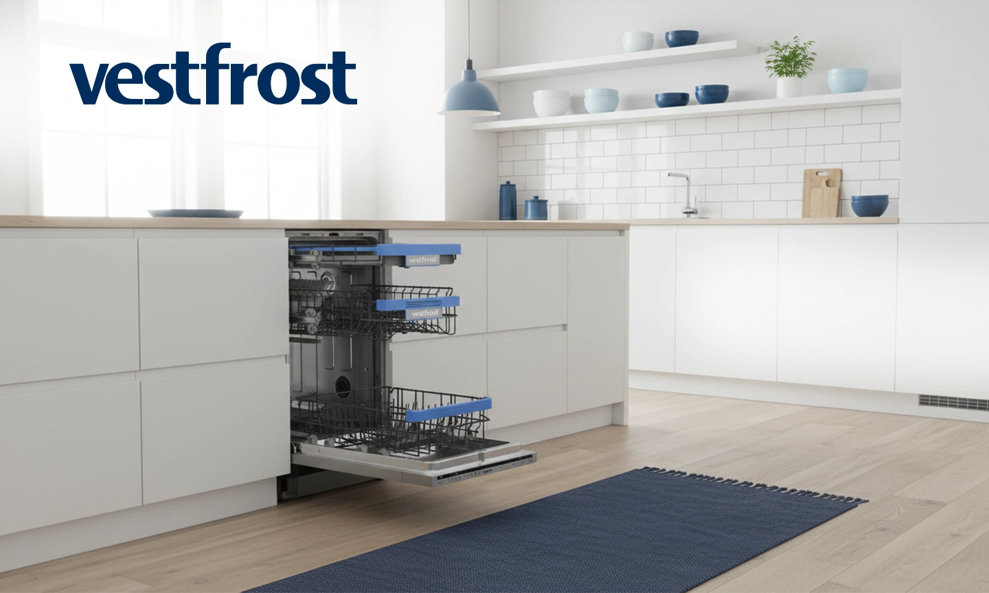 Встроенная посудомоечная машина Vestfrost BDW4510CW на кухне