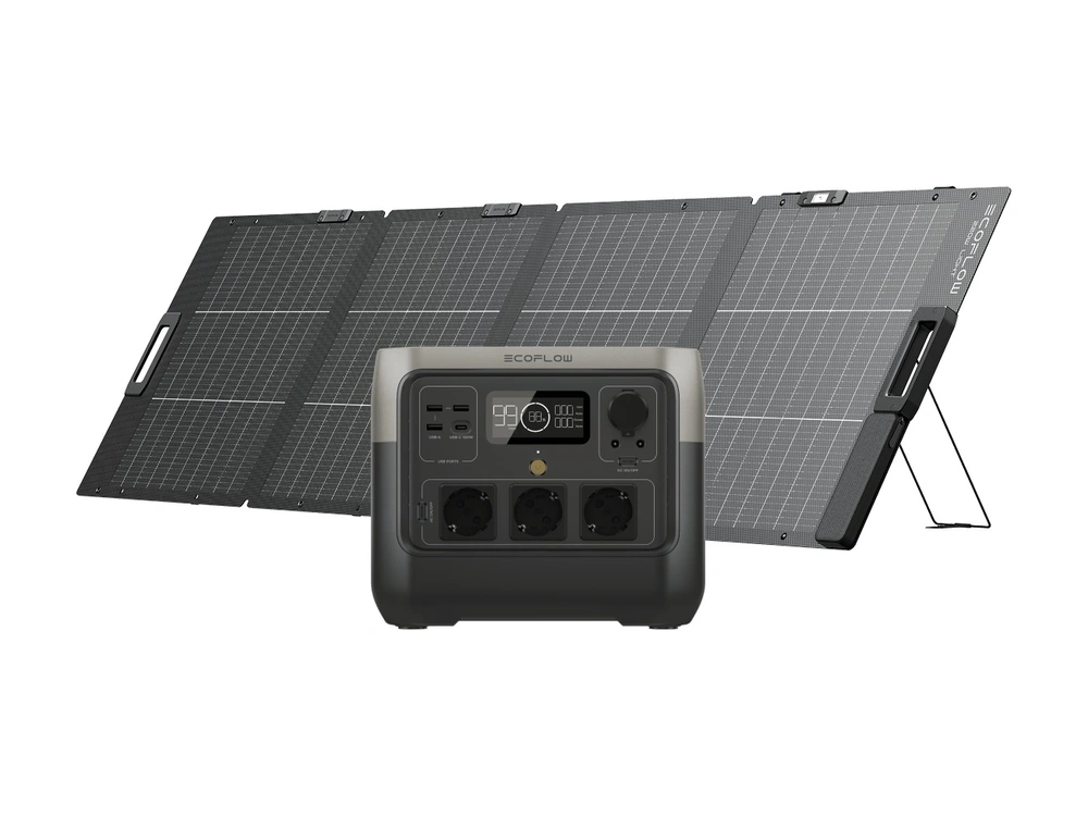 Заряджання EcoFlow RIVER 2 Pro від сонячної панелі