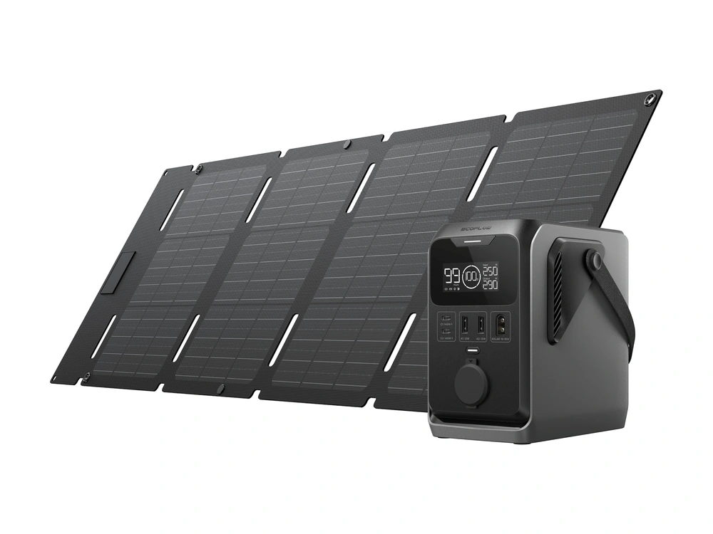 Зарядка EcoFlow TRAIL 300 DC от солнечной панели