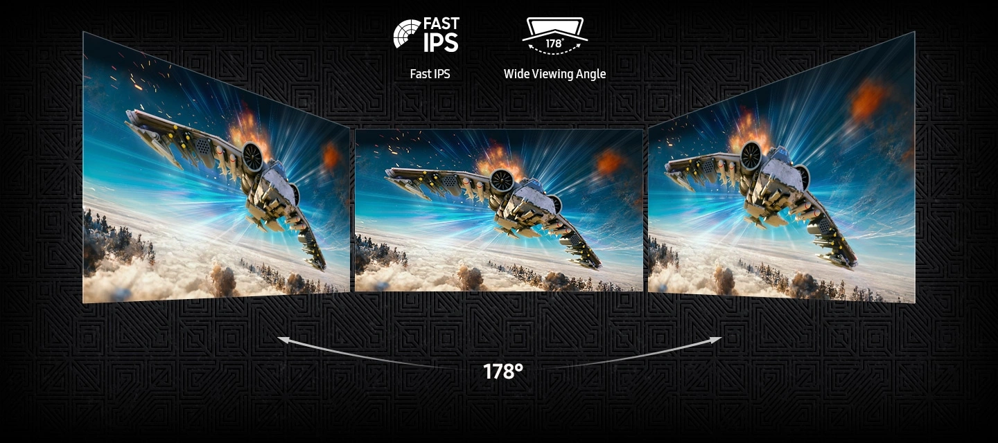 Быстрая панель IPS с углом обзора 178° на Odyssey G40H