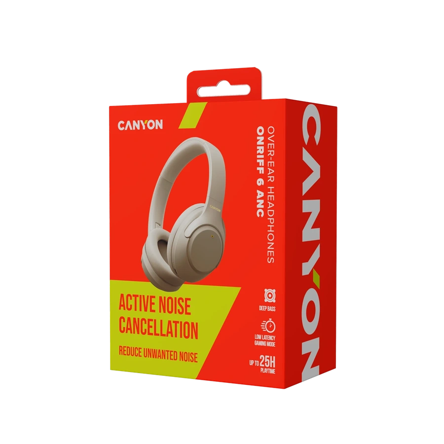 Наушники Canyon OnRiff 6 ANC Grey — комплект