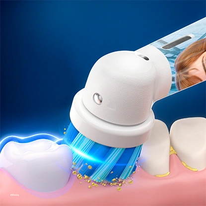 Змінна насадка Oral-B Про Кідс глибоко очищає зуби та ясна