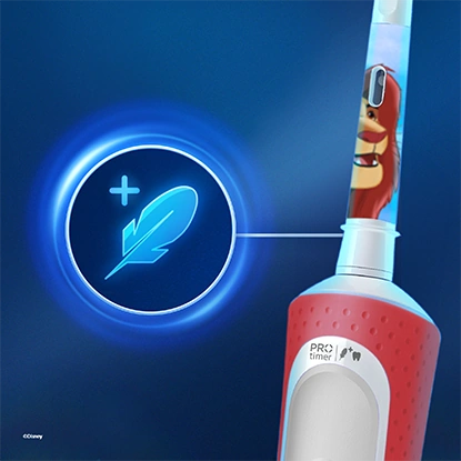 Два режими чищення зубної щітки Oral-B Про Кідс