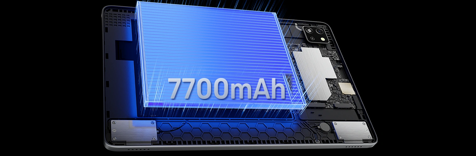 Аккумулятор 7700 мАч внутри планшета Blackview Tab 60 Pro