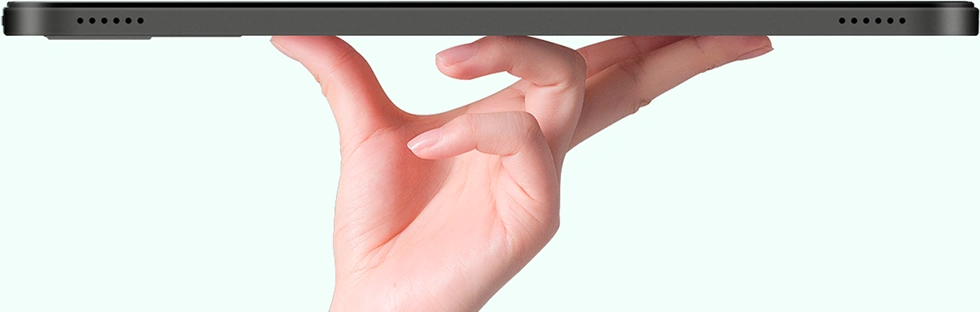 Тонкий корпус Blackview Tab 60 Pro на ладони