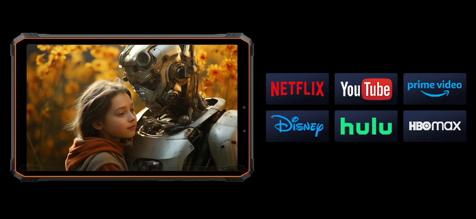 Просмотр сериалов в качестве 1080P на планшете Blackview Active 5