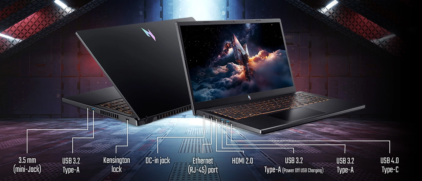 Порты ноутбука Acer Nitro V 15 AI