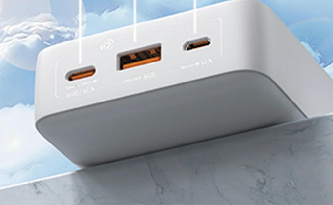 Порти Baseus Airpow 20000: USB-C, USB-A і Micro-USB