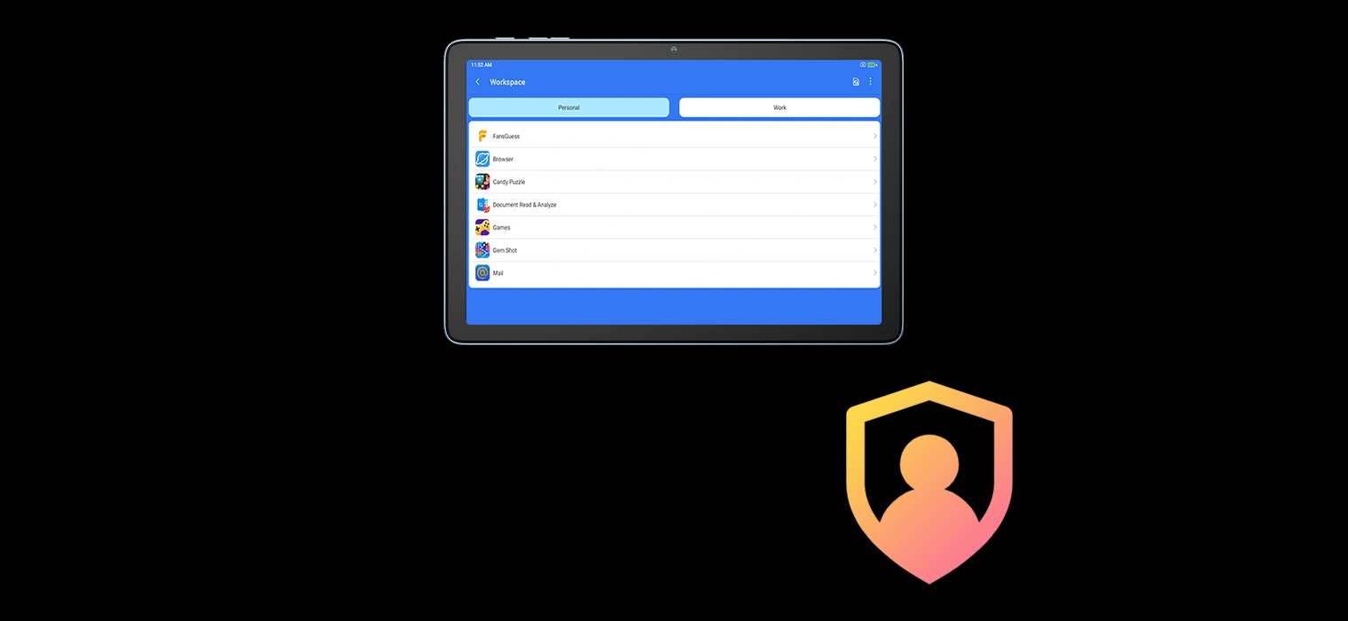 Приложение Workspace на планшете Blackview Tab 60 WiFi