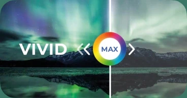 Технология Max Vivid: сравнение насыщенности цветов