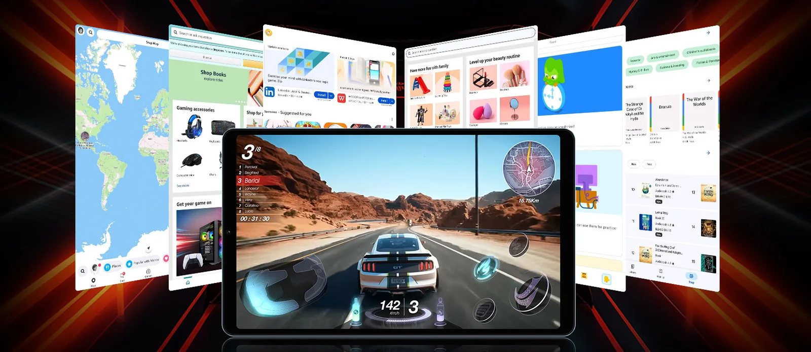 Многозадачность на планшете Teclast T50 Mini