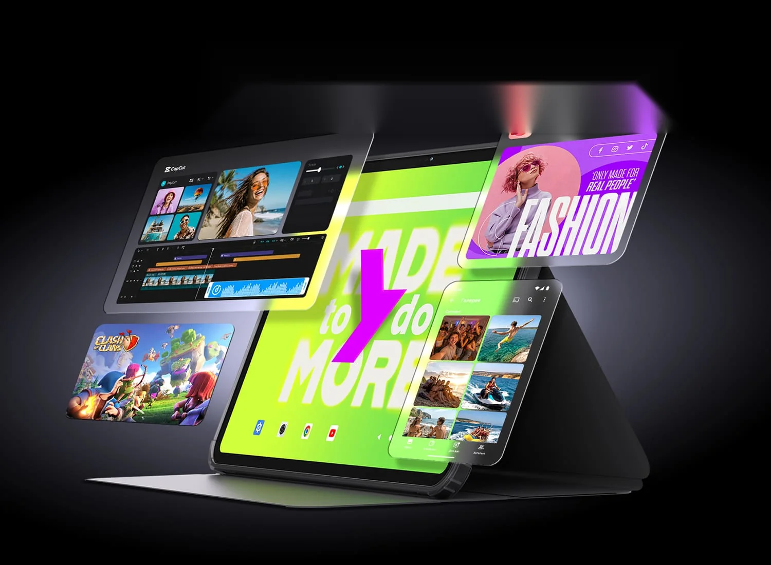 Планшет Pixus BigTab 13.4 дюйма 8/128GB LTE — многозадачность