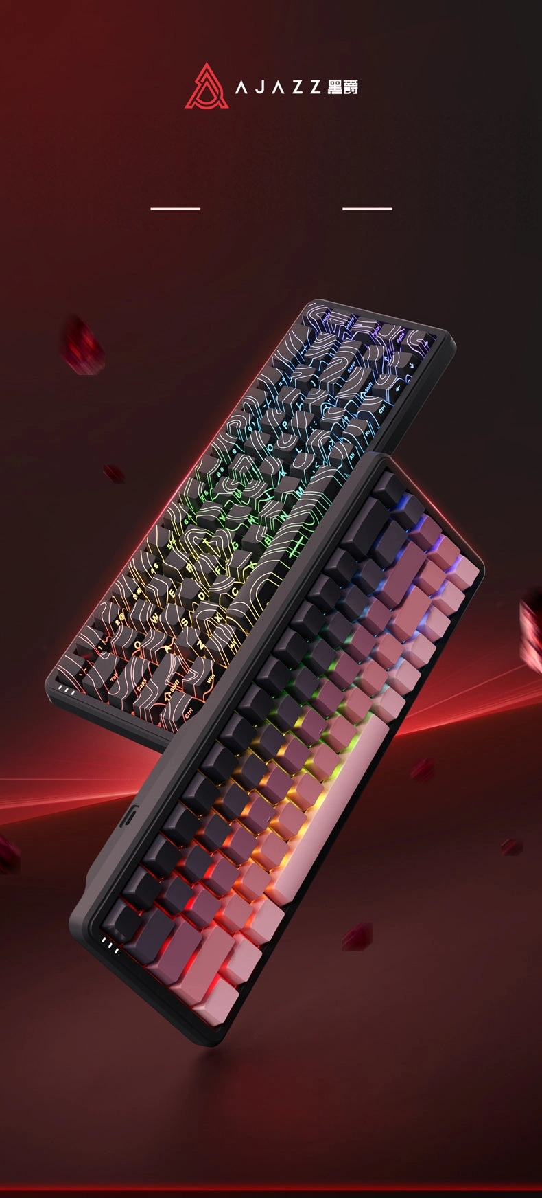 Две клавиатуры AJAZZ AK680 MAX на магнитных переключателях с RGB-подсветкой