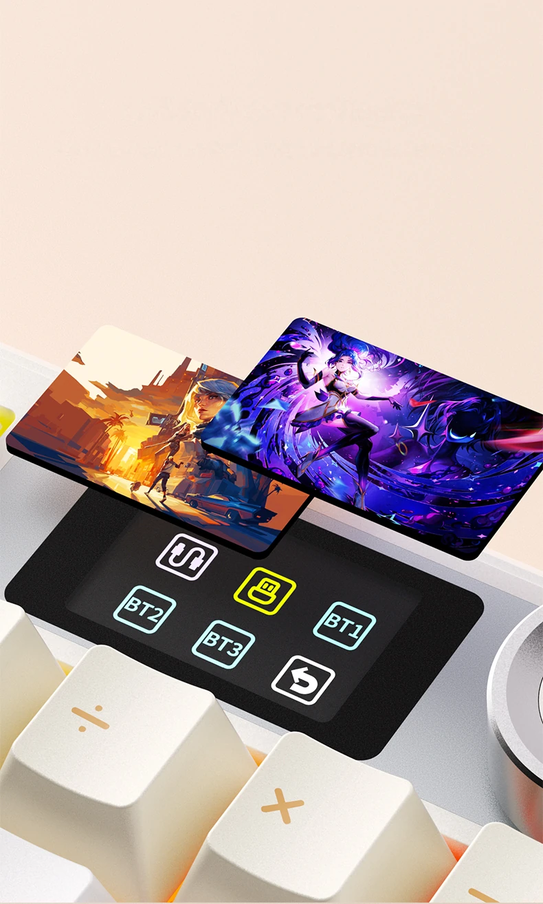 Цветной экран 1,14″ клавиатуры AULA F108 Pro