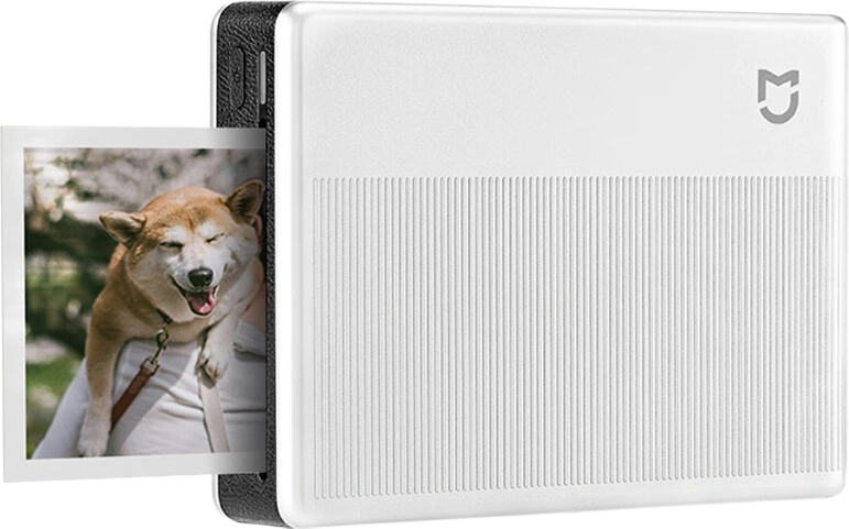 Фотопринтер MiJia Pocket 1S с фото, выходящим из торца