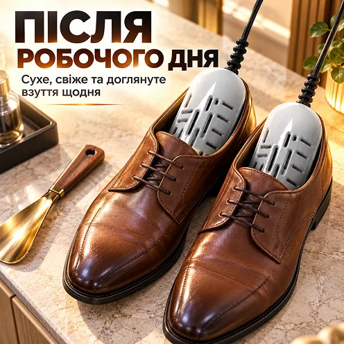 Сухе, свіже та доглянуте взуття щодня після робочого дня