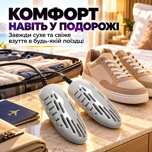 Комфортний догляд за взуттям під час поїздок та подорожей