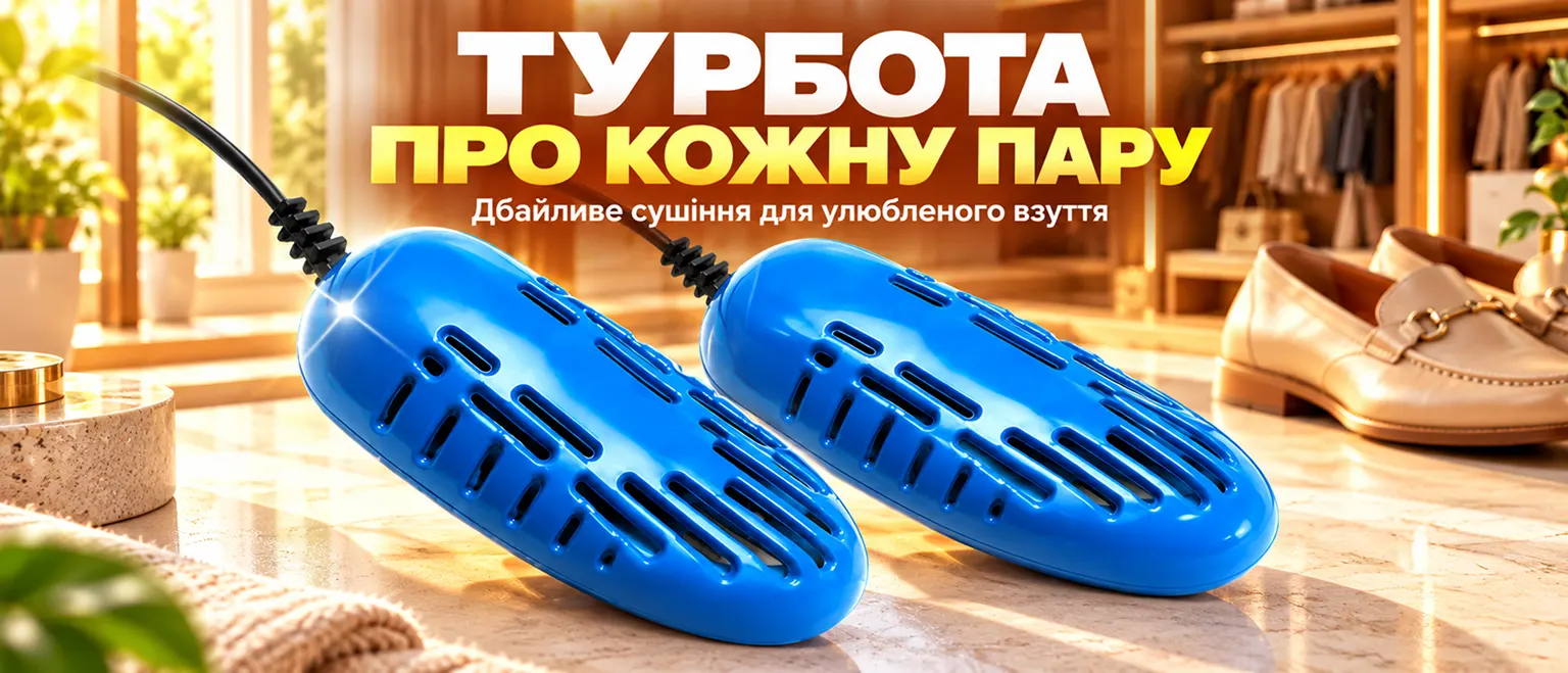 Электросушилка для обуви универсальная Shine Blue MIX — забота о каждой паре