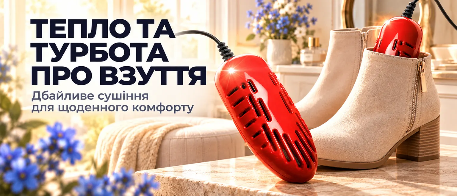 Электросушилка для обуви универсальная Shine Red — тепло и забота об обуви